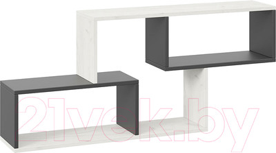 Полка ТриЯ Тип 4 (антрацит/дуб крафт белый)