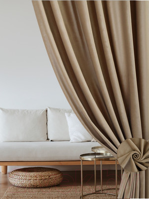 Комплект штор Soft Lines Бархат 9138-D2 (200x270, кофейный)