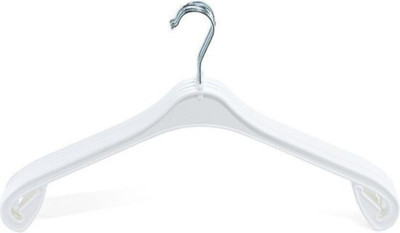 Набор пластиковых вешалок-плечиков Литопласт №1P (5шт, белый)