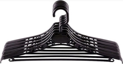 Набор пластиковых вешалок-плечиков Литопласт №1 (5шт, черный)