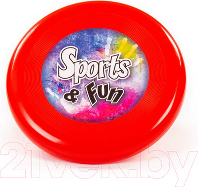 Фрисби Полесье Летающая тарелка / 89977 (красный)