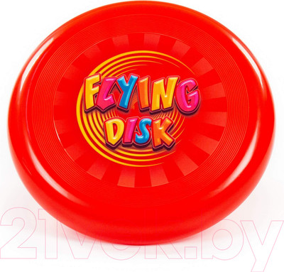 Фрисби Полесье Летающая тарелка / 90058 (красный)