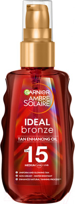 Масло солнцезащитное Garnier Ambre Solaire Масло-спрей SPF15 Идеальный загар (150мл)