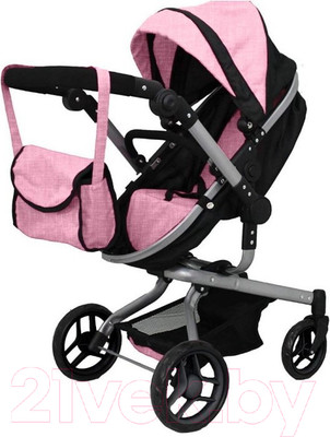 Коляска для куклы Carrello Fortuna / 9695 (Pink)