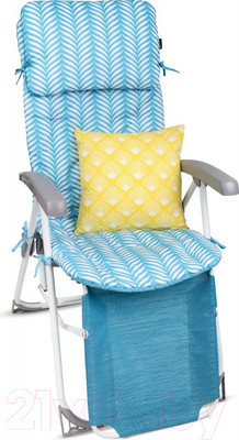 Складной шезлонг Ника HHK7/T (бирюзовый)