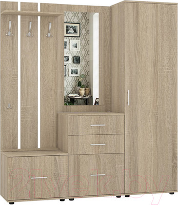 Секция в прихожую Интермебель Визит-1 (дуб сонома)