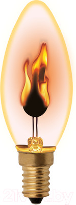 Лампа Uniel Свеча IL-N-C35-3/RED-FLAME/E14/CL / UL-00002981