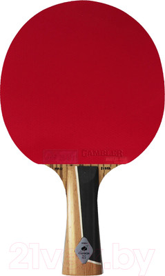 Ракетка для настольного тенниса Gambler Zebrawood Im8 Carbon Mech-Tek/GRC-9 (коническая)