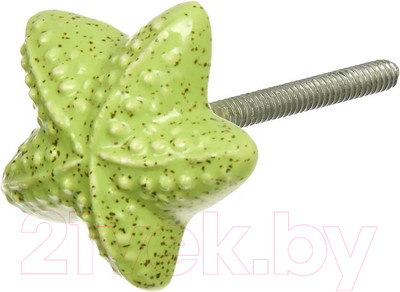 Ручка для мебели Blumen Haus Морская звезда / 66278 (зеленый)