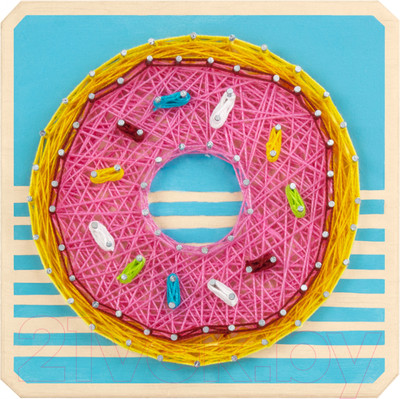 Набор для творчества «изонить» Woody Цвик-Арт. Пончик / 03335