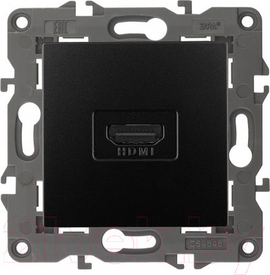 Розетка ЭРА Elegance 14-3114-05 / Б0034336 (антрацит)