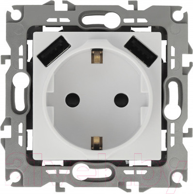 Розетка ЭРА Elegance 14-4109-01 / Б0047867 (белый)