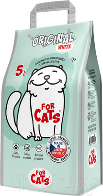 Наполнитель для туалета For Cats Original White / TUZ528 (5л)
