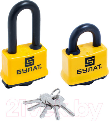 Набор замков навесных БУЛАТ ВС 0350/0350-01 (2шт)