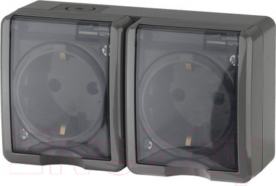 Розетка ЭРА 11-2404-03 / Б0020719 (серый)