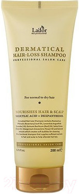 Шампунь для волос La'dor Dermatical Hair Loss Shampoo Бессульфатный (200мл)