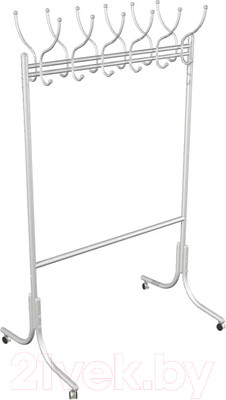 Вешалка для одежды Мебелик М 11 на колесах (металлик)