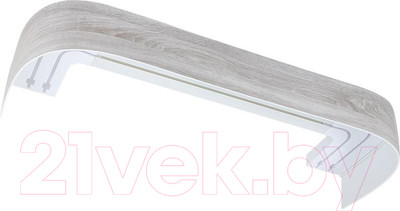 Карниз для штор LEGRAND Галант 7см 2П 2.0 / 58064888 (дуб беленый)