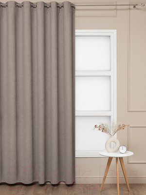 Штора Amore Mio RR 1403-211 200x270 / 22304 (кофейный/люверсы)