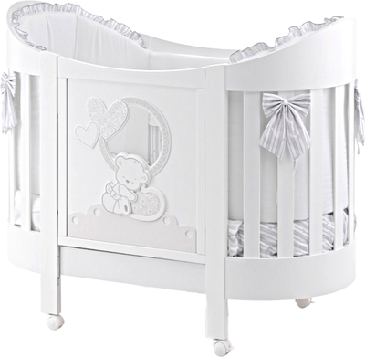 Детская кроватка Italbaby Love Oval / 070.1400-0405 (белый)