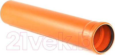 Труба наружной канализации Armakan ПВХ 160x3.2x0.5м / KZPC-RR-160-001