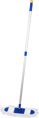 Швабра-моп OfficeClean Professional (алюминиевая ручка 75-130см, насадка моп хлопок карманы 40см)