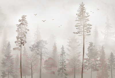 Фотообои листовые Vimala Бежевый лес (270x400)