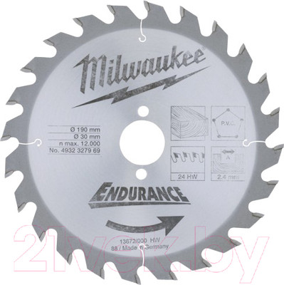 Пильный диск Milwaukee 4932327969