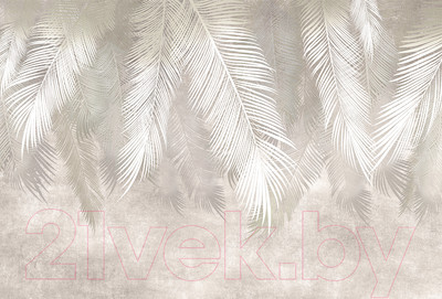 Фотообои листовые Vimala Бежевые листья (270x400)