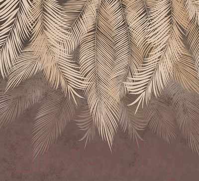 Фотообои листовые Vimala Коричневые листья (270x300)