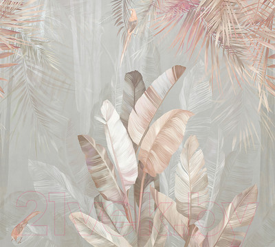 Фотообои листовые Vimala 3D Банановые листья (270x300)