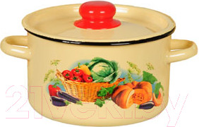 Кастрюля СтальЭмаль Урожай 1с16с/1 (кремовый)