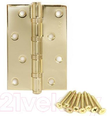 Петля дверная Avers 100x75x2.5-B4-G (золото)