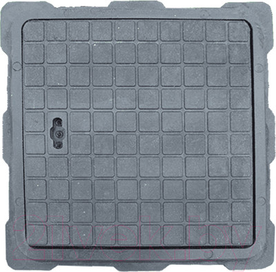 Люк канализационный Стандартпарк Квадратный малый садовый / 3522501 (460x460x53, черный)