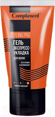 Гель для укладки волос Compliment Styling Pro экспресс-укладка сильная фиксация (165мл)