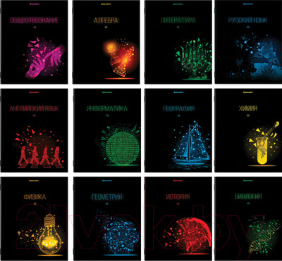 Набор тетрадей Brauberg Dark / 404028 (10шт)