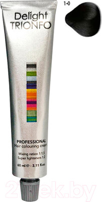 Крем-краска для волос Constant Delight Trionfo Стойкая 1-0 (60мл, черный)