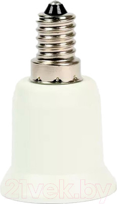 Переходник для электропатрона SmartBuy E14-E27 / SBE-A-E14-27 (белый)