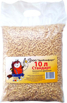 Наполнитель для туалета ЭкоКомфорт Стандарт (10л/4кг)