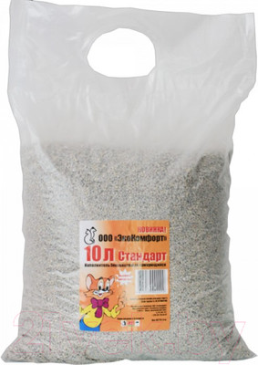 Наполнитель для туалета ЭкоКомфорт Стандарт бентонитовый комкующийся (10л/6кг)
