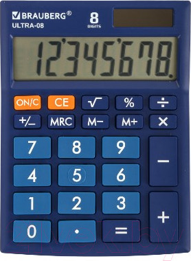 Калькулятор Brauberg Ultra-08-BU / 250508 (синий)