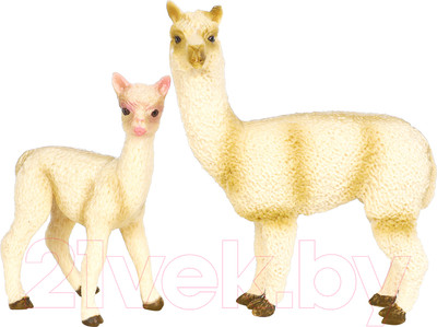 Набор фигурок коллекционных Masai Mara Мир диких животных. Семья белых лам / MM211-129