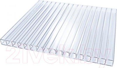Сотовый поликарбонат TitanPlast Лайт 2100x6000x3.8 (прозрачный)