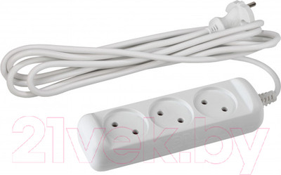 Удлинитель ЭРА U-3-3m-2x1 / Б0028355 (2x1мм2)