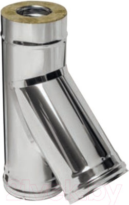 Тройник для дымохода Ferrum 135° 430/0.8мм Ф150x250 / f4336 (нержавеющая сталь)