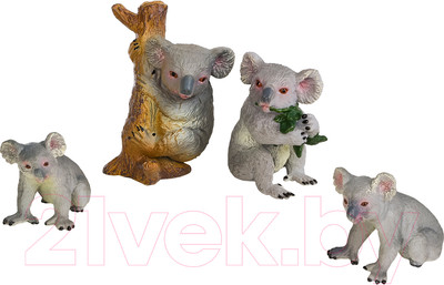 Набор фигурок коллекционных Masai Mara Мир диких животных. Семья коал / MM211-215