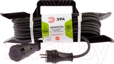 Удлинитель на рамке ЭРА UFx-1e-3x1.5-30m-IP44(KG) / Б0050869