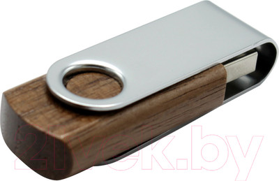 USB flash накопитель No Brand Twist Wood 16Gb / 3013.11 (коричневый)