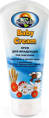 Крем под подгузник Sowelu С ромашкой маслом пшеничных зерен и пчелиным воском (85мл)