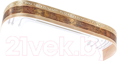 Карниз для штор LEGRAND Монарх с поворотами 3.0 / 48069844 (антик золото)